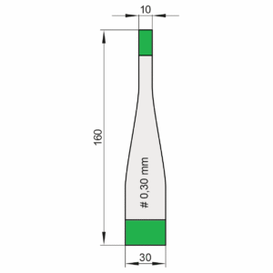 Kiwaki do wobblerów z taśmą klejącą piankową (białą) SPEC 030/160, opakowanie 100 szt.