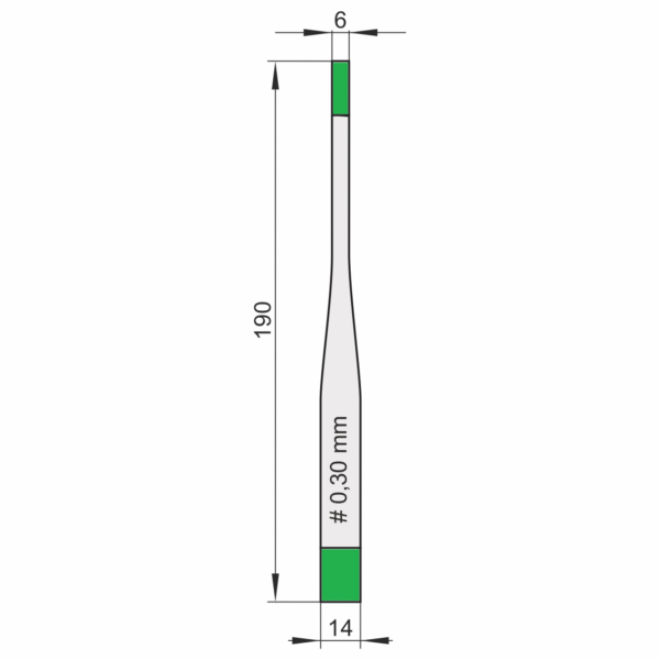 Kiwaki do wobblerów z taśmą klejącą piankową (białą) SLIM / B SPEC 030/190, opakowanie 100 szt.