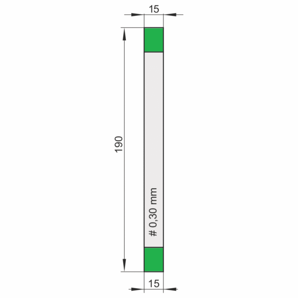 Kiwaki do wobblerów z taśmą klejącą piankową (białą) SLIM / S SPEC 030/190, opakowanie 100 szt.
