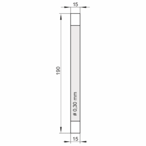 Kiwaki do wobblerów z taśmą klejącą przeźroczystą SLIM / S PET 030/190, opakowanie 100 szt.